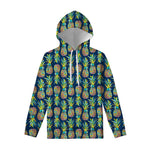Colorful Pineapple Pattern Print Pullover Hoodie