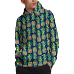 Colorful Pineapple Pattern Print Pullover Hoodie