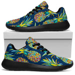 Colorful Pineapple Pattern Print Sport Shoes GearFrost