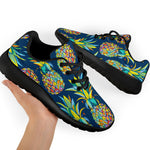 Colorful Pineapple Pattern Print Sport Shoes GearFrost