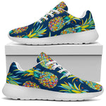 Colorful Pineapple Pattern Print Sport Shoes GearFrost