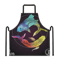 Colorful Pisces Sign Print Apron