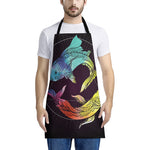Colorful Pisces Sign Print Apron