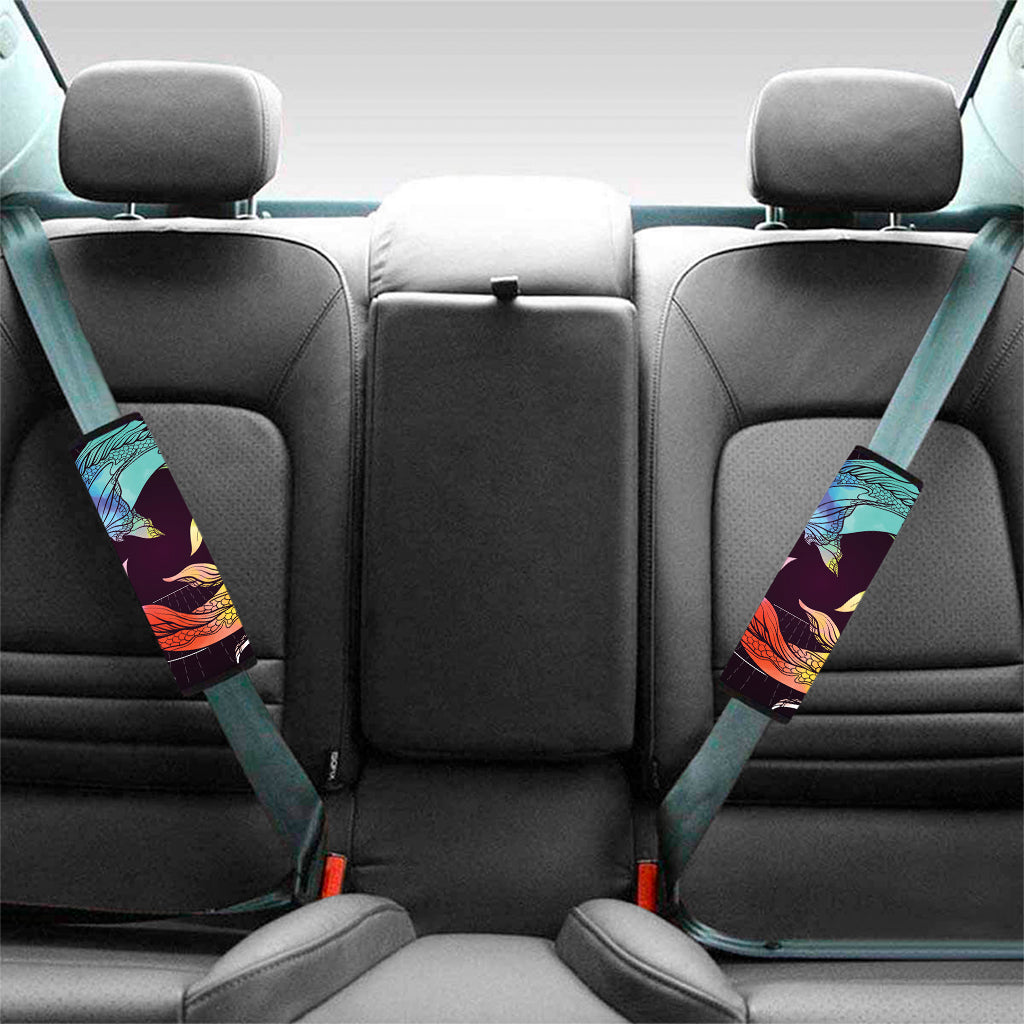 Colorful Pisces Sign Print Car Seat Belt Covers