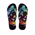 Colorful Pisces Sign Print Flip Flops