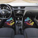 Colorful Pisces Sign Print Front and Back Car Floor Mats