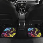 Colorful Pisces Sign Print Front and Back Car Floor Mats