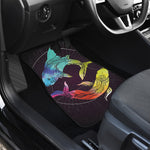 Colorful Pisces Sign Print Front and Back Car Floor Mats