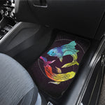 Colorful Pisces Sign Print Front Car Floor Mats