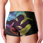Colorful Pisces Sign Print Men's Boxer Briefs
