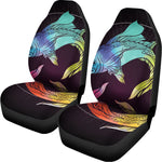Colorful Pisces Sign Print Universal Fit Car Seat Covers