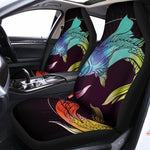 Colorful Pisces Sign Print Universal Fit Car Seat Covers