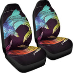 Colorful Pisces Sign Print Universal Fit Car Seat Covers