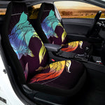 Colorful Pisces Sign Print Universal Fit Car Seat Covers