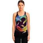 Colorful Pisces Sign Print Women's Racerback Tank Top