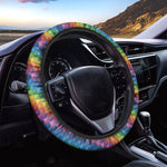Colorful Plastic Building Blocks Print Car Steering Wheel Cover