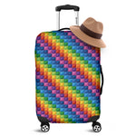 Colorful Plastic Building Blocks Print Luggage Cover