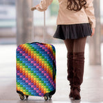 Colorful Plastic Building Blocks Print Luggage Cover