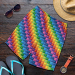 Colorful Plastic Building Blocks Print Men's Shorts