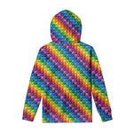 Colorful Plastic Building Blocks Print Pullover Hoodie