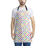 Colorful Polka Dot Pattern Print Apron