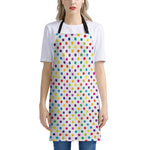 Colorful Polka Dot Pattern Print Apron