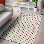 Colorful Polka Dot Pattern Print Area Rug