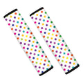 Colorful Polka Dot Pattern Print Car Seat Belt Covers