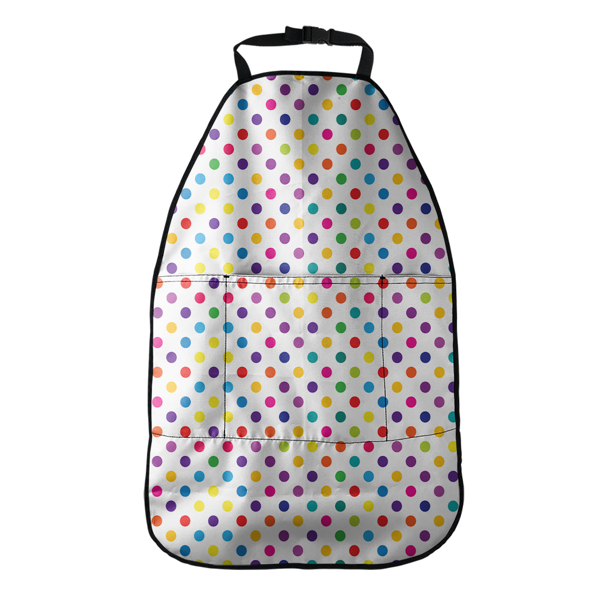 Colorful Polka Dot Pattern Print Car Seat Organizers