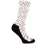 Colorful Polka Dot Pattern Print Crew Socks
