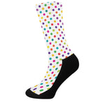 Colorful Polka Dot Pattern Print Crew Socks