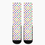 Colorful Polka Dot Pattern Print Crew Socks