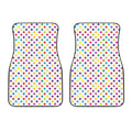 Colorful Polka Dot Pattern Print Front Car Floor Mats