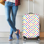 Colorful Polka Dot Pattern Print Luggage Cover