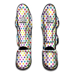 Colorful Polka Dot Pattern Print Muay Thai Shin Guard