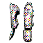 Colorful Polka Dot Pattern Print Muay Thai Shin Guard