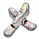 Colorful Polka Dot Pattern Print Muay Thai Shin Guard