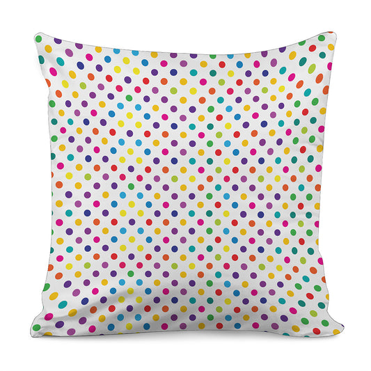 Colorful Polka Dot Pattern Print Pillow Cover