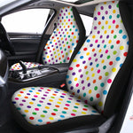 Colorful Polka Dot Pattern Print Universal Fit Car Seat Covers