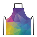 Colorful Polygonal Geometric Print Apron