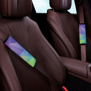 Colorful Polygonal Geometric Print Car Seat Belt Covers