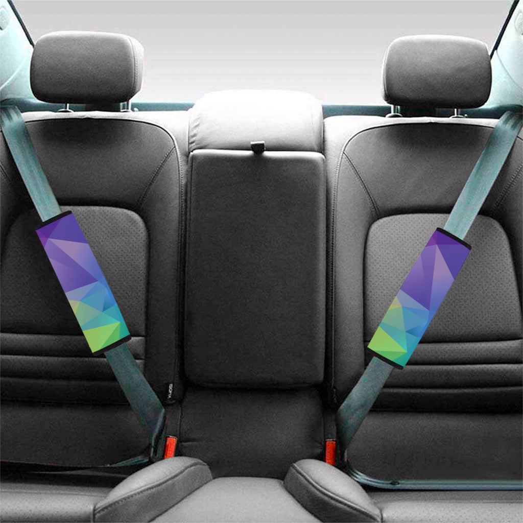 Colorful Polygonal Geometric Print Car Seat Belt Covers