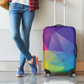 Colorful Polygonal Geometric Print Luggage Cover