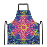 Colorful Psychedelic Kaleidoscope Print Apron