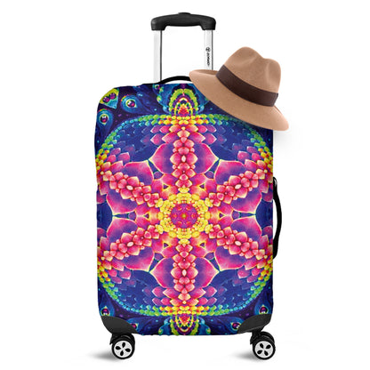 Colorful Psychedelic Kaleidoscope Print Luggage Cover