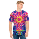 Colorful Psychedelic Kaleidoscope Print Men's T-Shirt