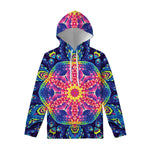Colorful Psychedelic Kaleidoscope Print Pullover Hoodie