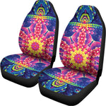 Colorful Psychedelic Kaleidoscope Print Universal Fit Car Seat Covers