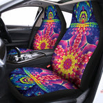 Colorful Psychedelic Kaleidoscope Print Universal Fit Car Seat Covers