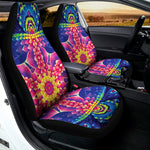 Colorful Psychedelic Kaleidoscope Print Universal Fit Car Seat Covers